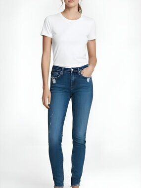 Rag & Bone Cate Mid-Rise Skinny Jeans La Paz Wash Size 27 EUC